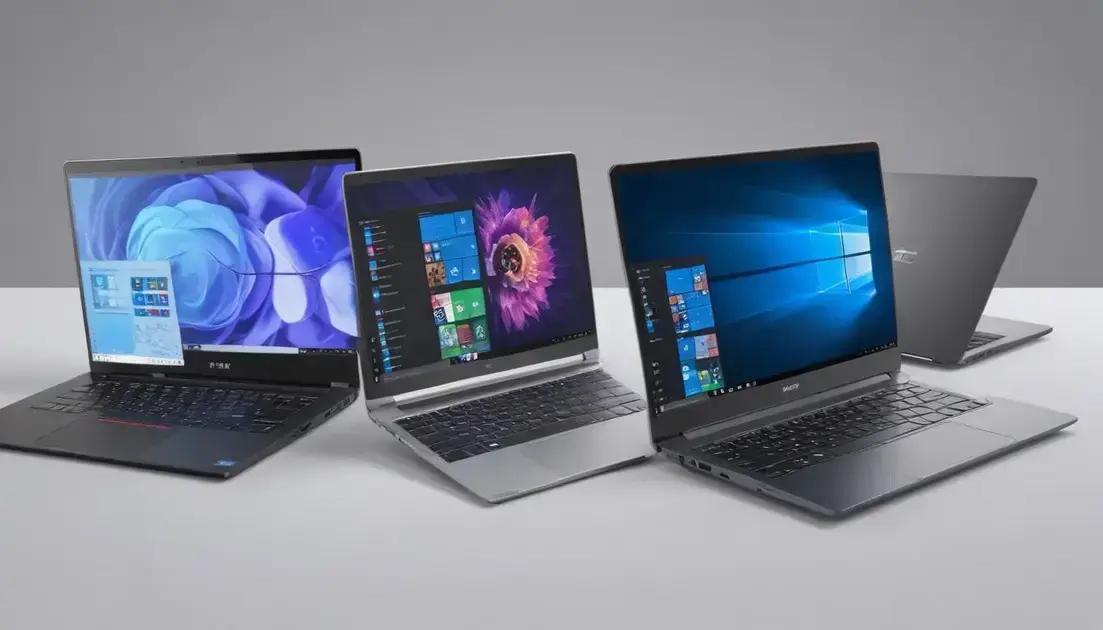 Comparativo entre modelos de notebook leve