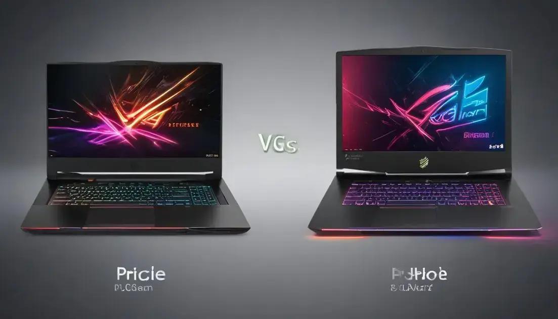 Comparação de preços e desempenho dos modelos