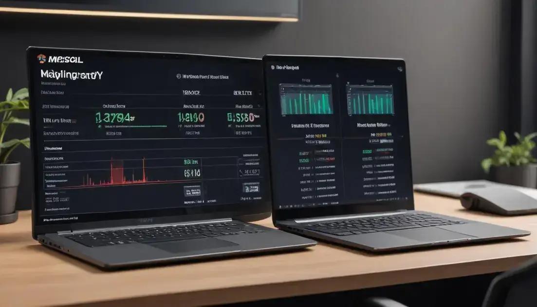 comparativo de desempenho entre os modelos
