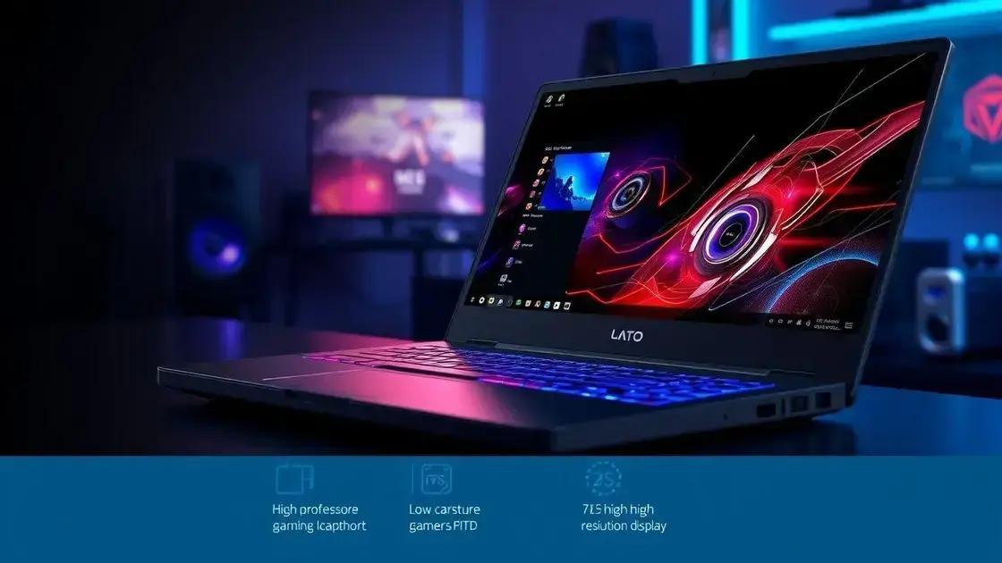 principais características que um notebook gamer deve ter