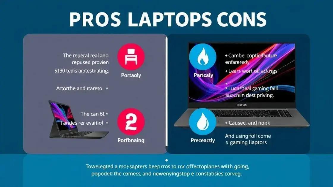 vantagens e desvantagens dos notebooks gamers