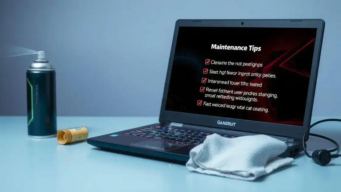 dicas de manutenção para prolongar a vida útil