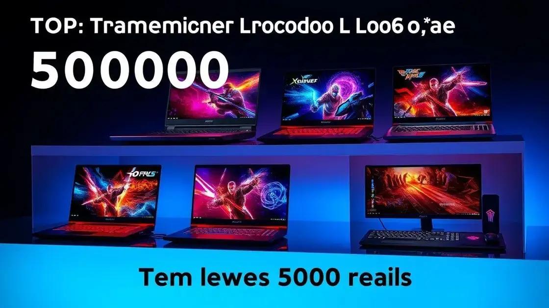 Os 5 melhores notebooks gamer até 5000 reais