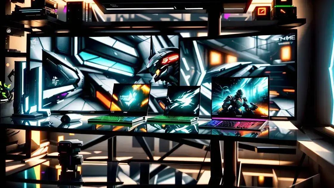 Comparativo: notebooks gamers de diferentes marcas