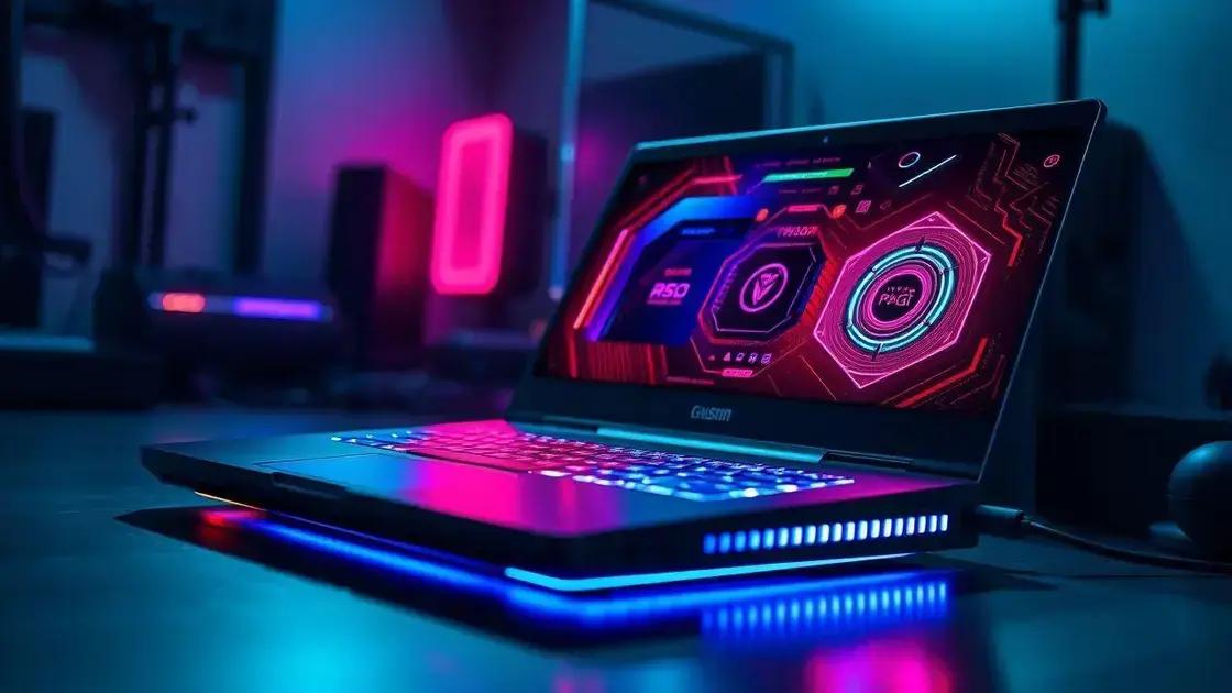 Principais características de notebooks gamers com RGB
