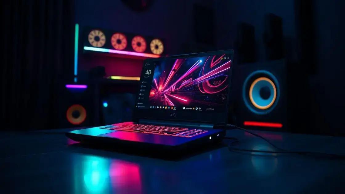 Notebook gamer para jogos em 4K: descubra os melhores modelos de 2025