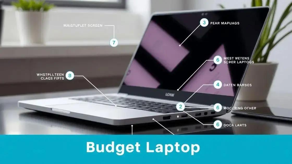 Características essenciais para notebooks até 3000 reais