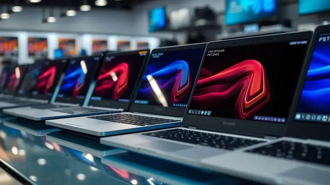 Principais características a considerar em notebooks