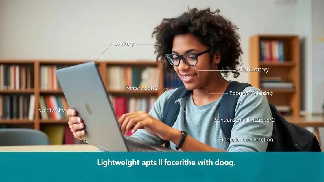 principais características a considerar