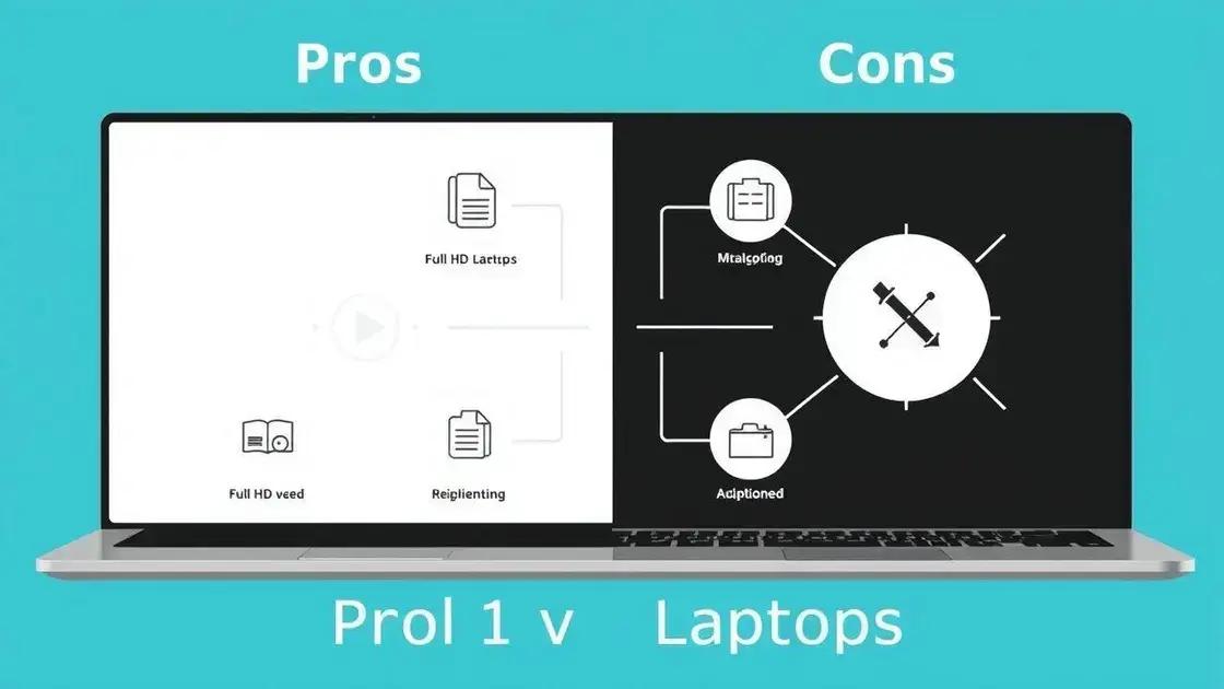 Prós e contras dos notebooks com tela full hd em 2025