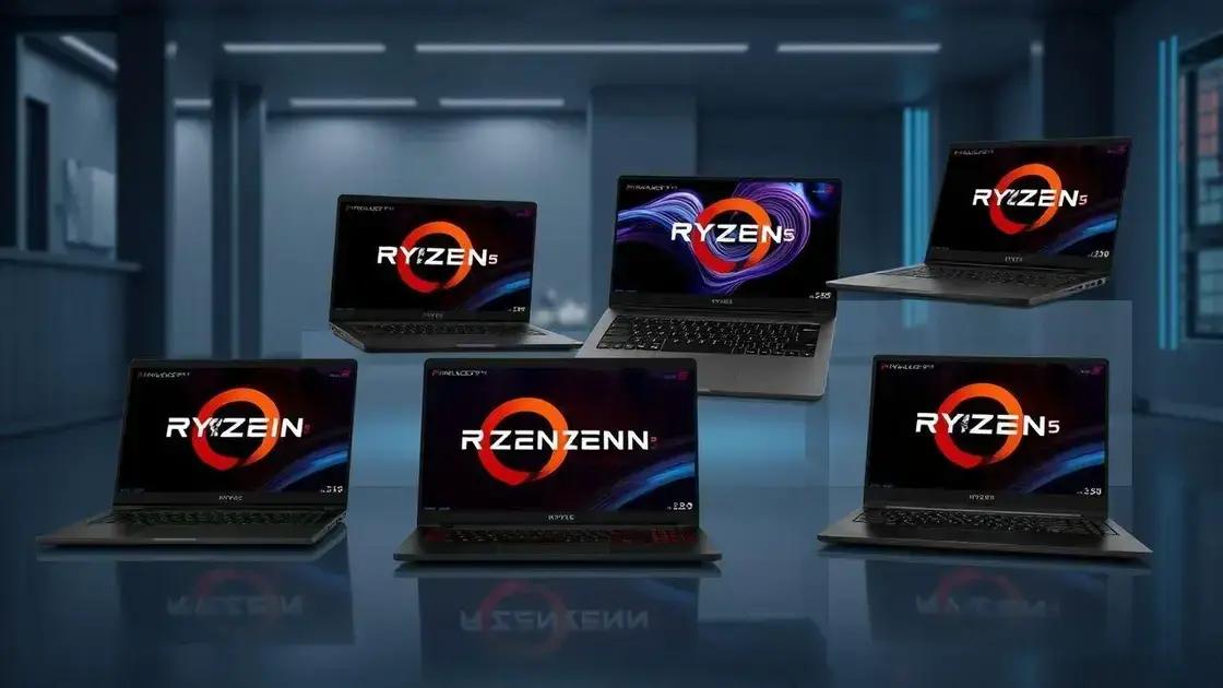 Top 5 notebooks com processador Ryzen 5 em 2025