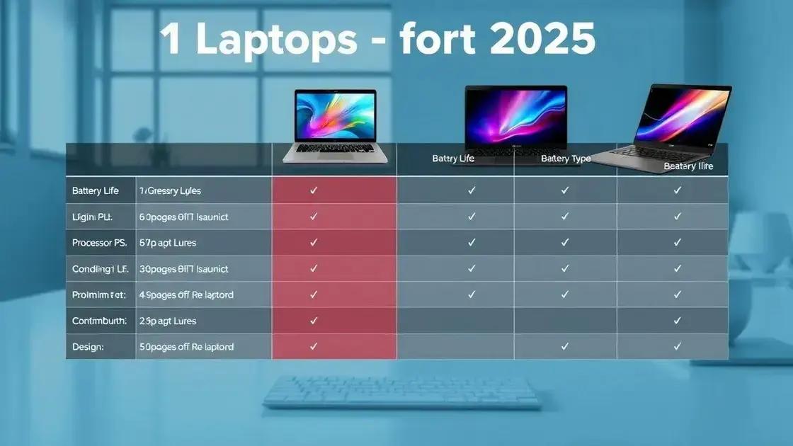 Comparativo entre os melhores notebooks de 2025