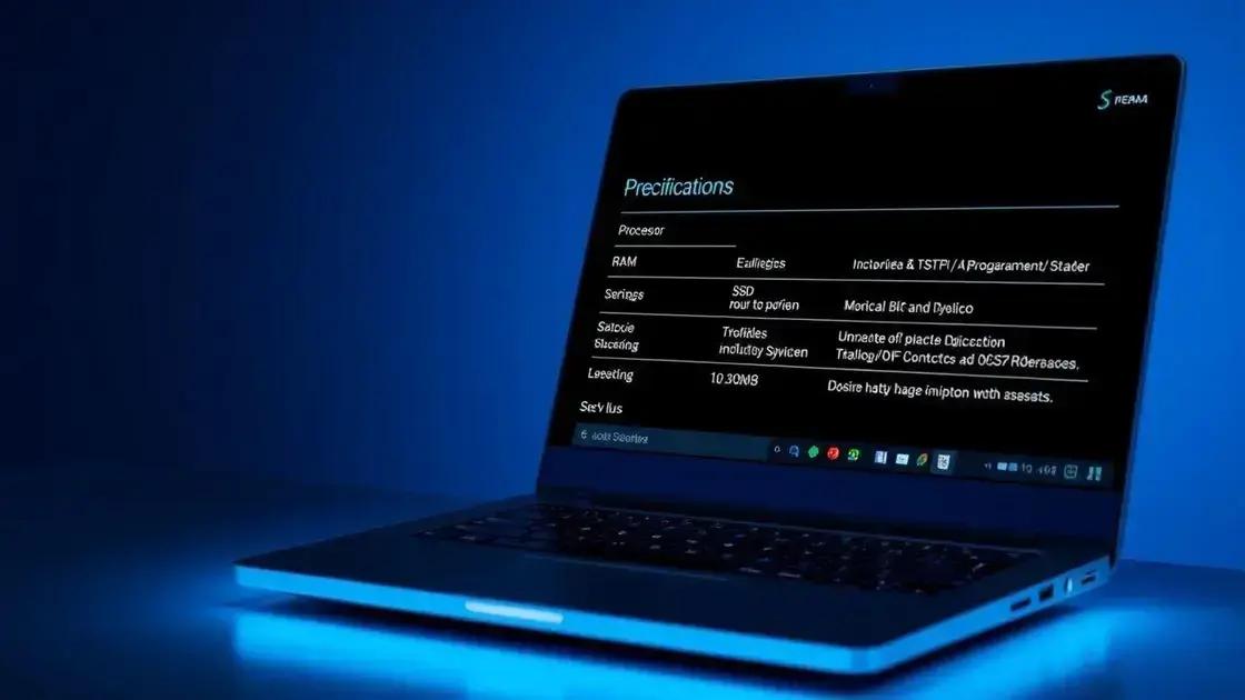 Principais especificações para um notebook de programação