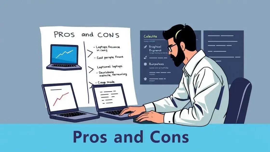 Prós e contras dos notebooks para programadores