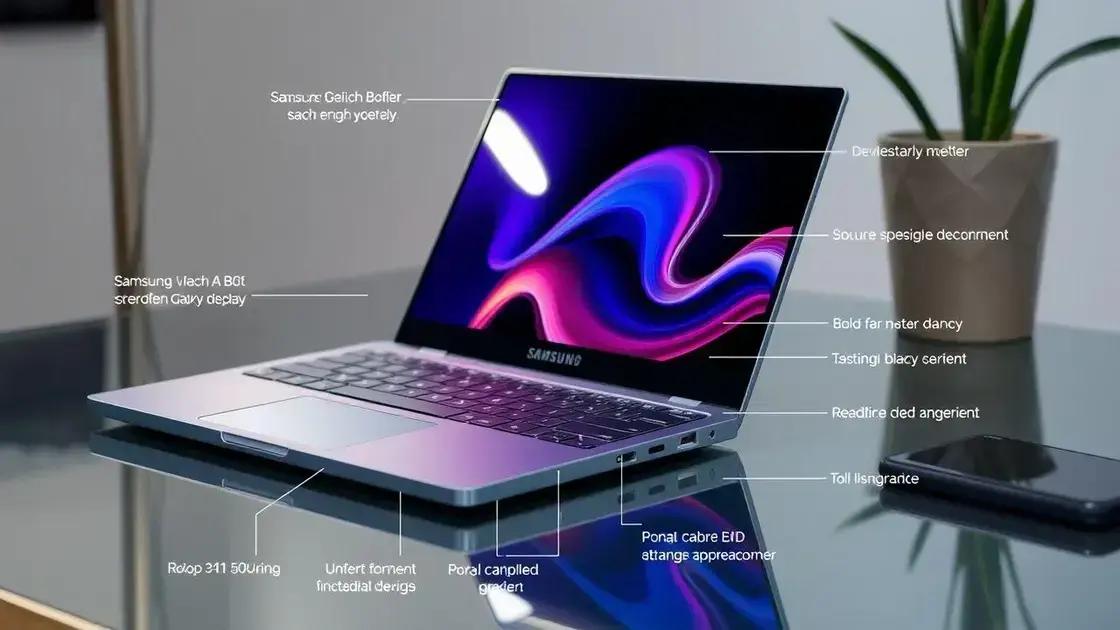 Principais características e especificações