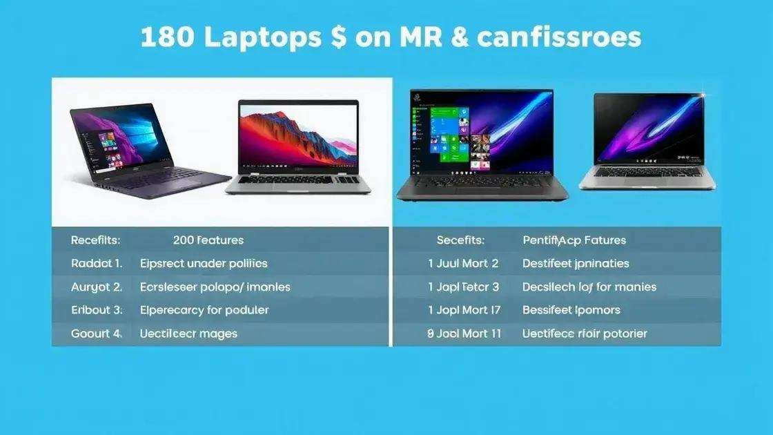 Comparativo de preços e benefícios