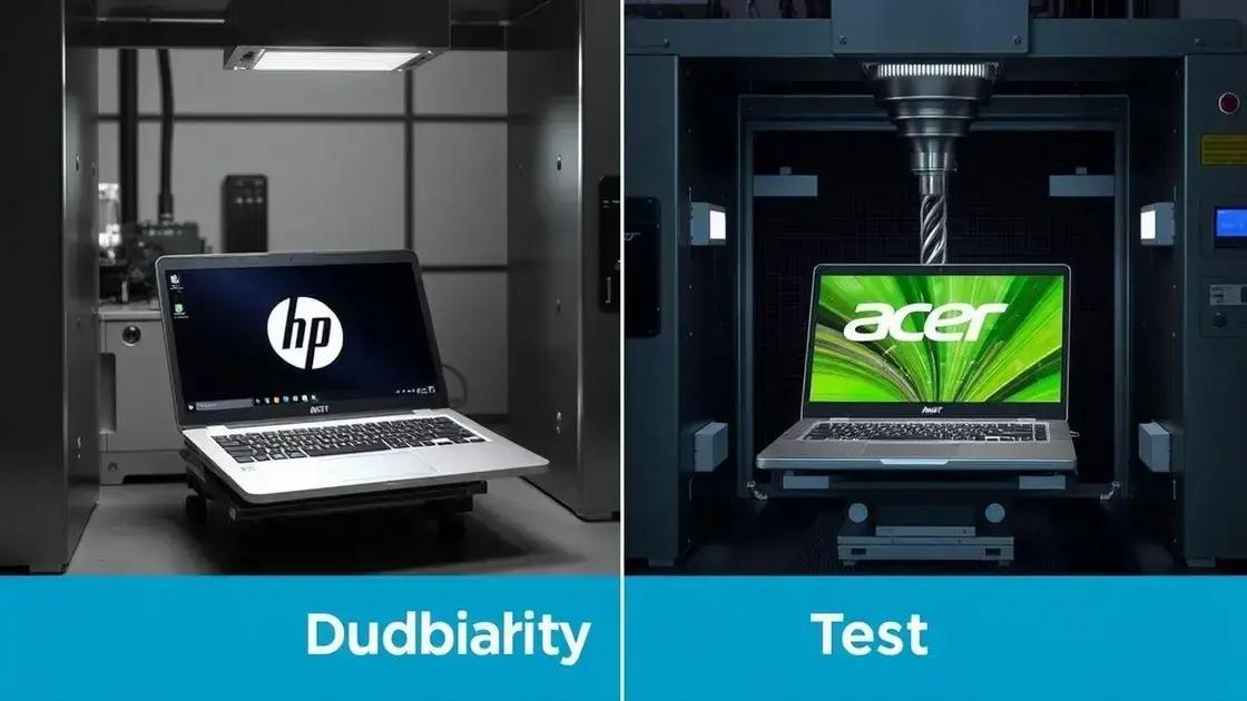 Comparativo de durabilidade em testes reais
