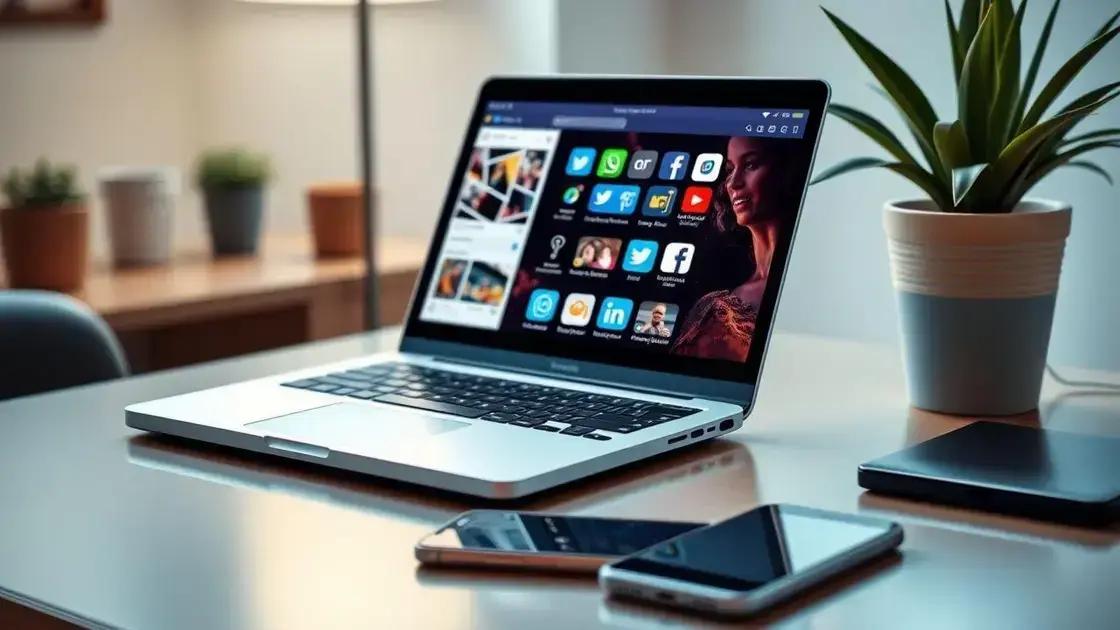 Principais características para redes sociais