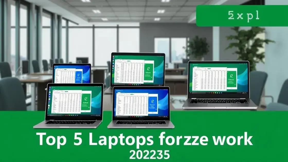 Top 5 notebooks para trabalho com Excel em 2025