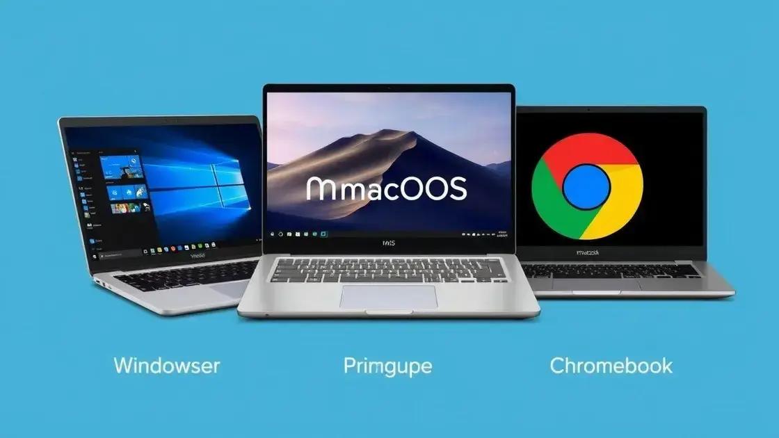 Desempenho dos notebooks Windows vs Mac vs Chromebook