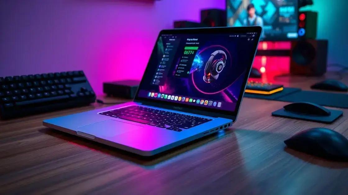 Desempenho do notebook gamer Mac
