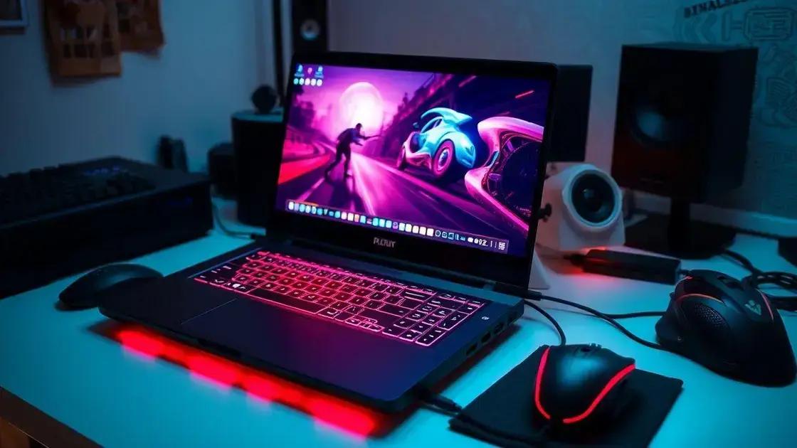 Experiência do usuário em notebooks gamers