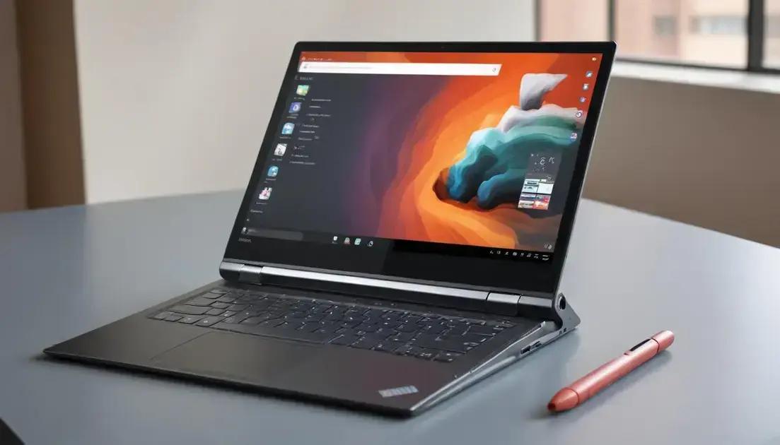 Especificações e recursos do Lenovo Yoga