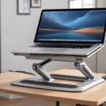 Suporte ergonômico para notebook ajustável: conforto e saúde para o seu trabalho