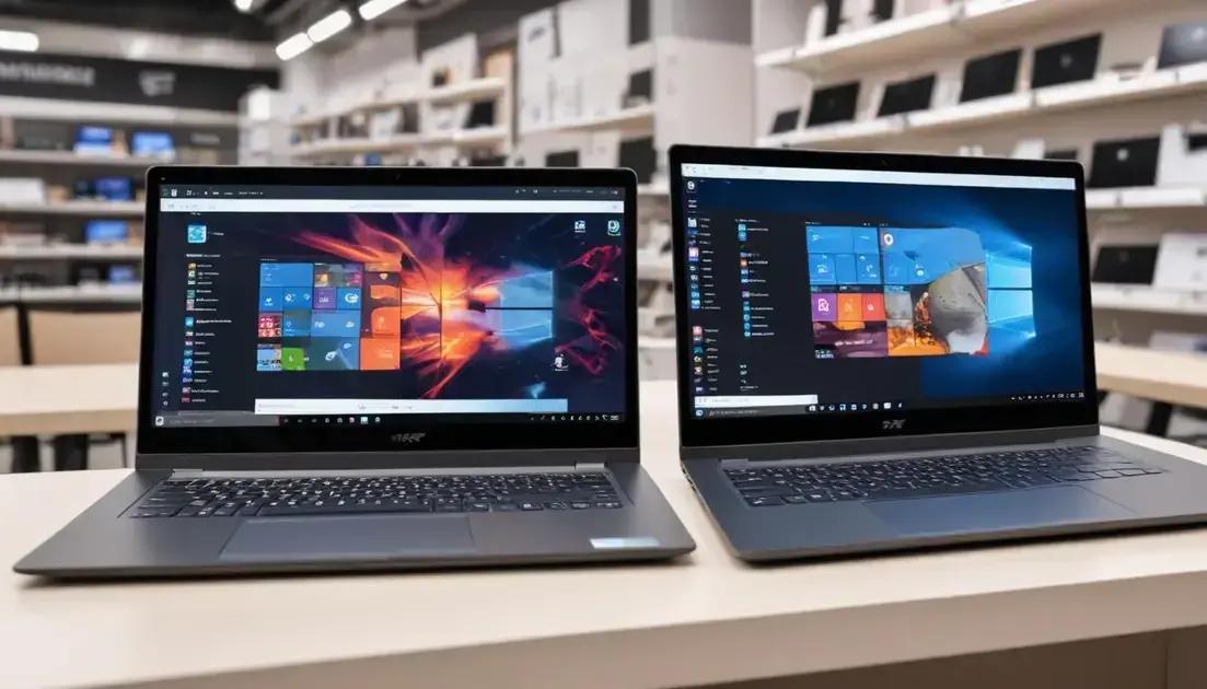 Comparação de preços e especificações